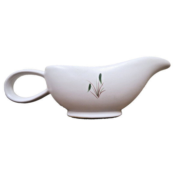 Vintage Denby Stoneware Greenwheat Pattern Gravy Boat W/ Loop Handle - England - Picture 2 of 6